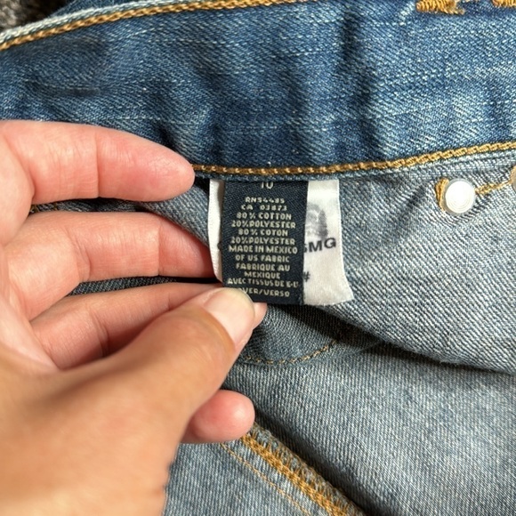 Vintage American Eagle Denim Short Size 10 - Picture 7 of 8
